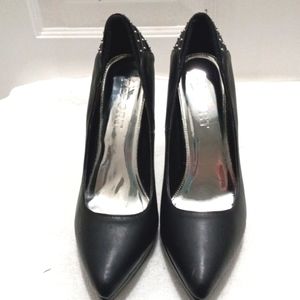 Report Black studded small platform 4" high heels